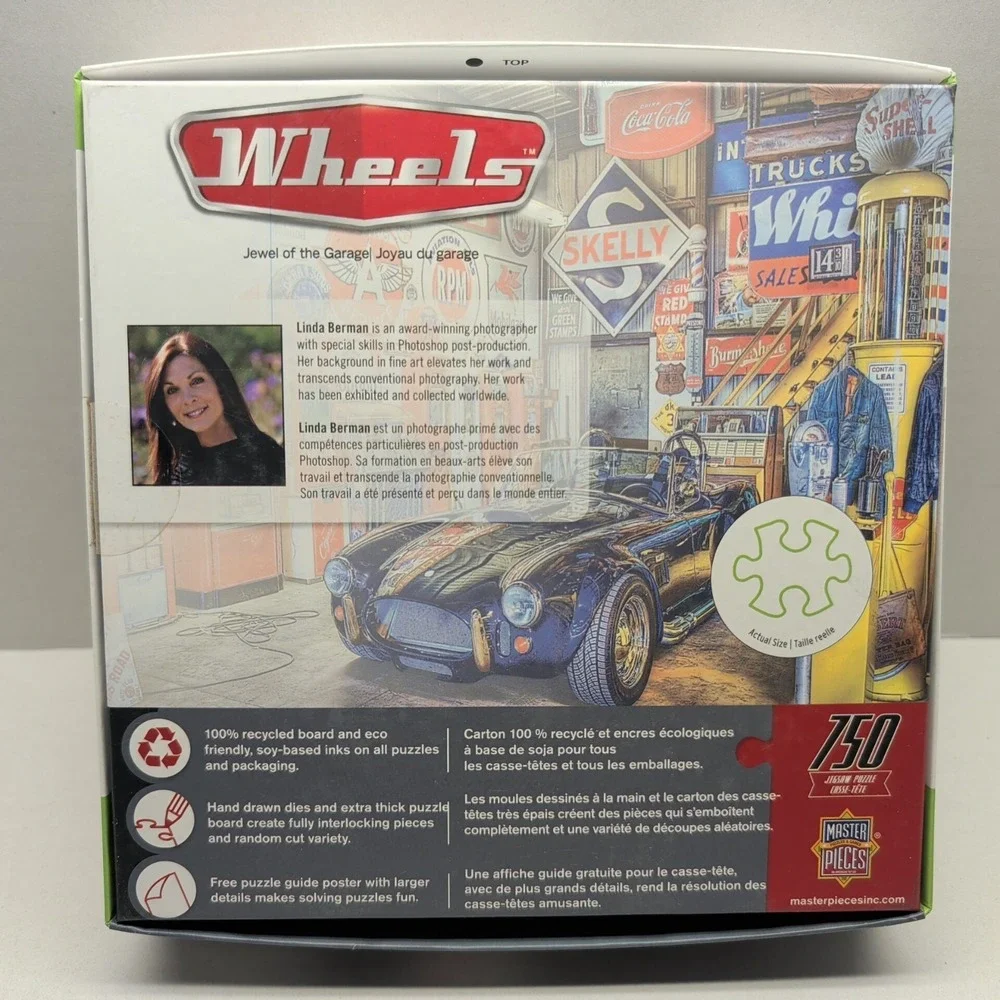 Master Pieces Wheels Jewel Of The Garage Jigsaw Puzzle 750 Complete Classic Cars